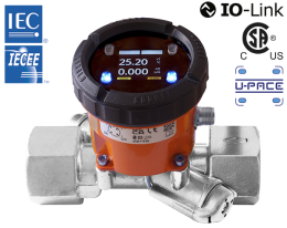 duk-durchfluss.png: Ultrasonic Flow Meter with IO-Link - Inline - DUK